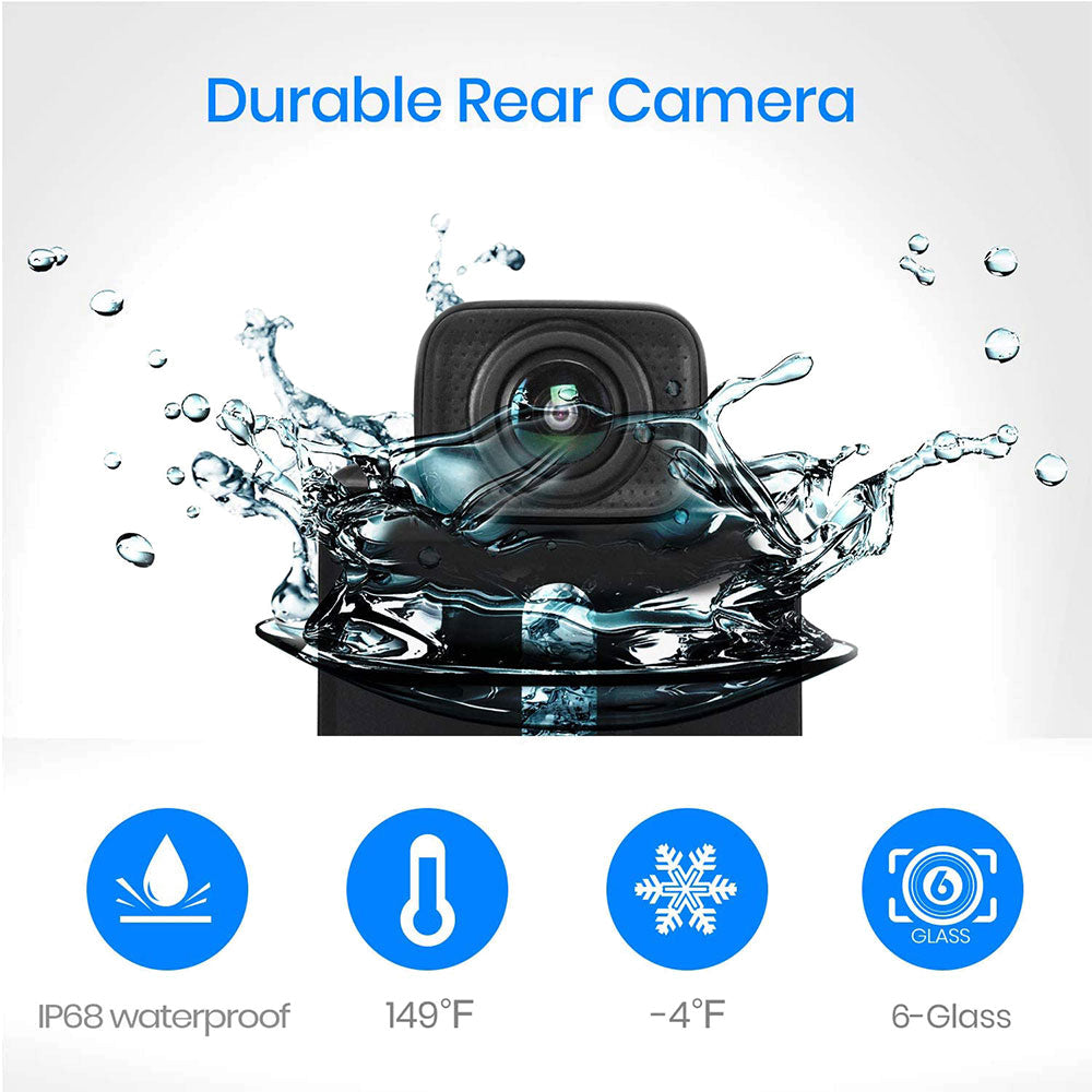 AUTO-VOX 9.8ft Extension Cord Dash Cam Rear